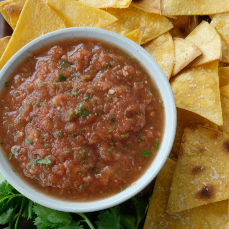 I don't know about you but we have a weakness for good salsa, this one reminds us of Chili's which can be dangerous because once we have one chip we can't stop! This is a great clean recipe and takes only a few minutes to whip up. | how to make homemade salsa | how to make blender salsa | homemade salsa recipe | blender salsa recipe | restaurant style salsa recipe | healthy salsa recipe | homemade chips and dip | how to make restaurant style salsa | healthy appetizer recipes || Whole Sisters
